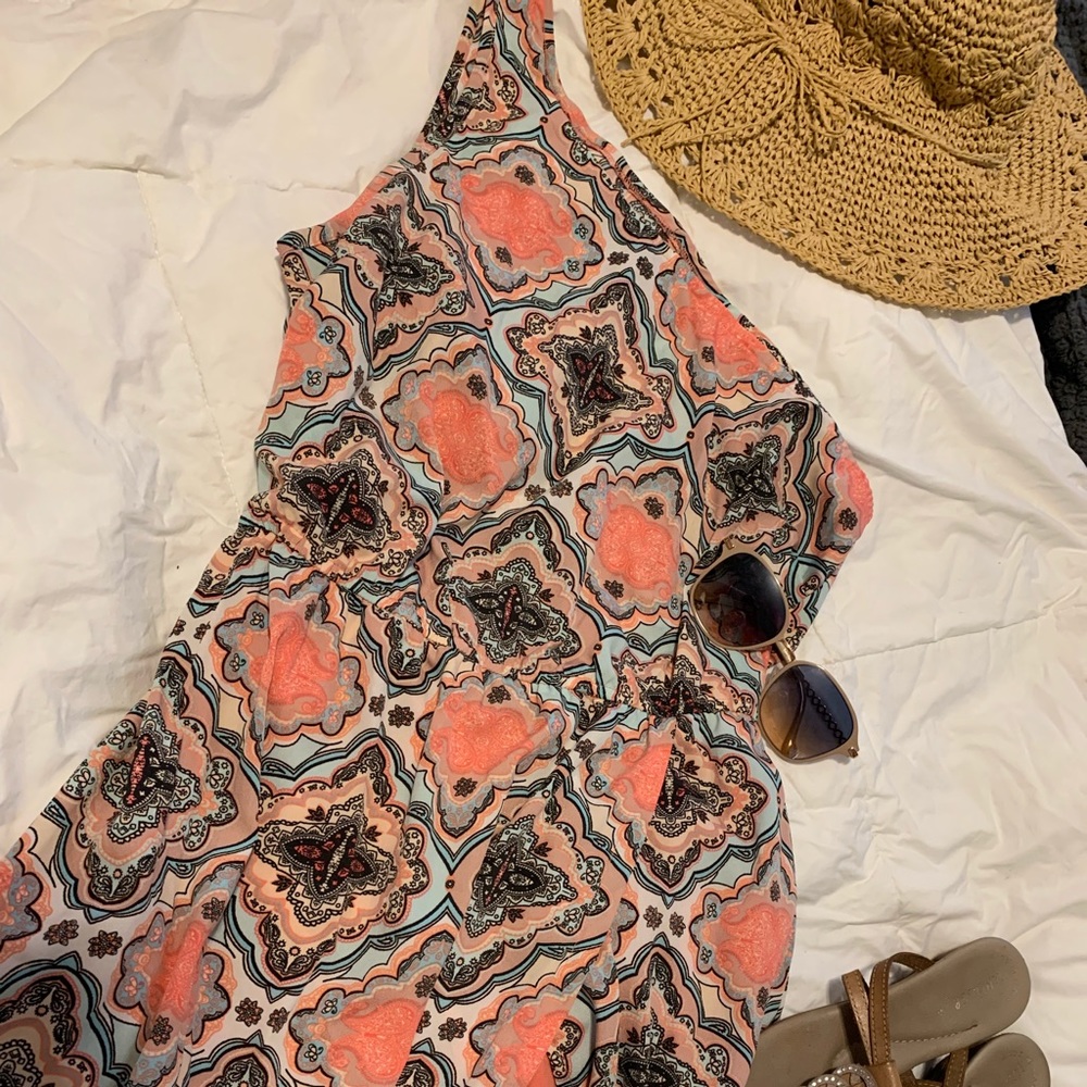 One shoulder maxi dress